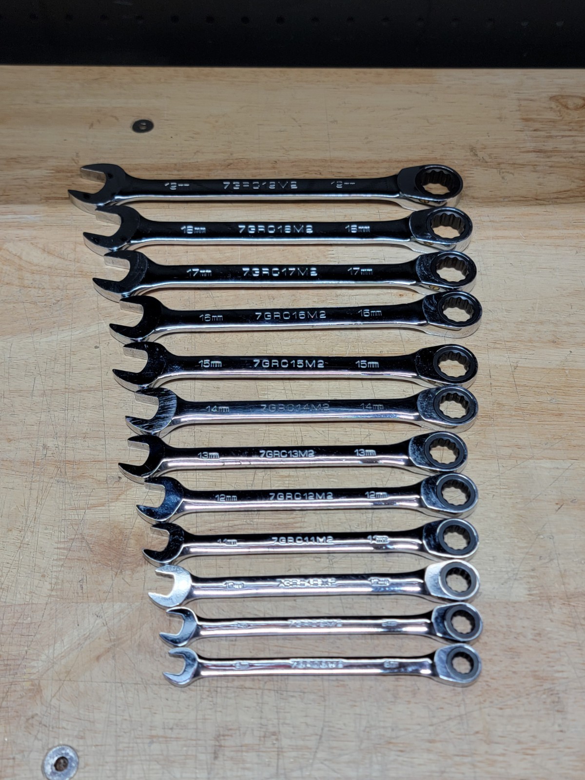 MATCO TOOLS RATCHETING WRENCH SET 12PC 8mm – 19mm 7GRC8M2 – 7GRC19M2 METRIC