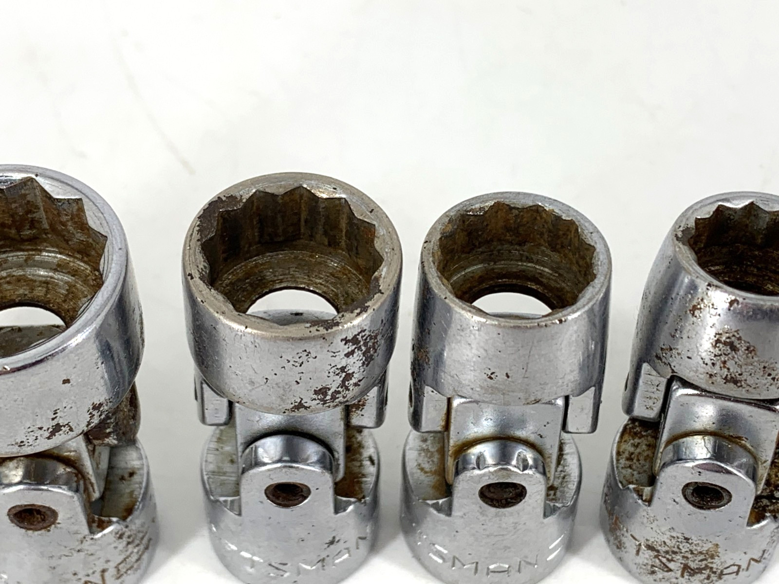 Craftsman (6) Universal Joint Sockets 3/8 Dr V 3/8, 7/16, 1/2, 9/16, 11/16, 3/4