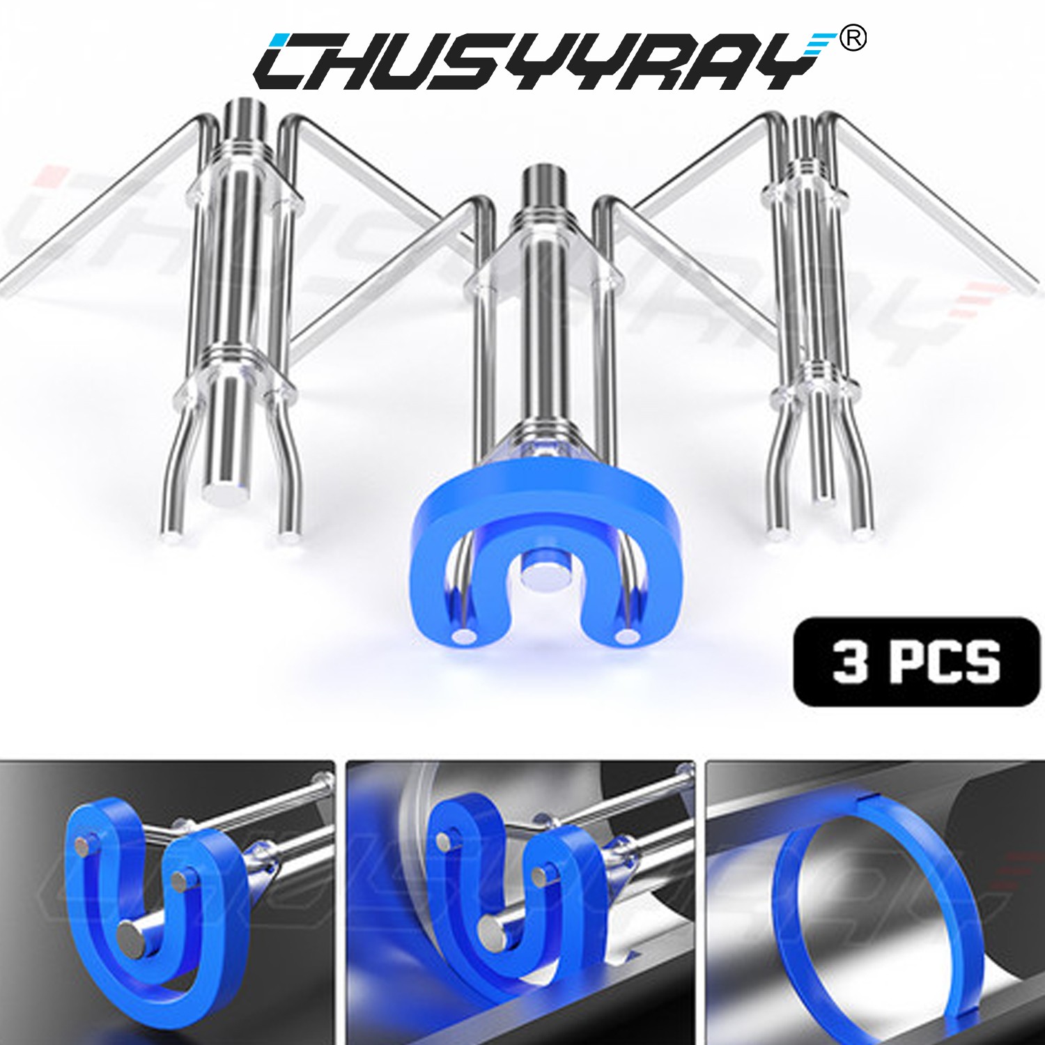 3 Pack Hydraulic Seal Installation Tools, Hydraulic Cylinder Piston Repair Seal