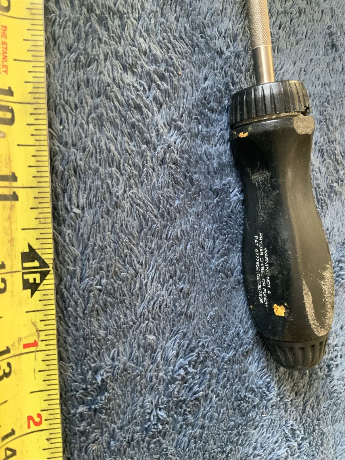 Snap On Ratcheting Screwdriver…black….used….works Fine,,,