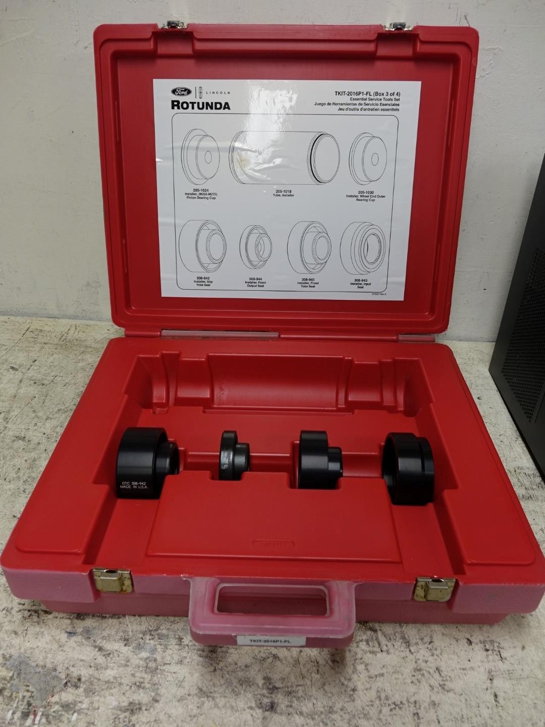 Ford Rotunda OTC TKIT-2016P1-FL Box 3 Dana Axle Tool Set ~ Incomplete