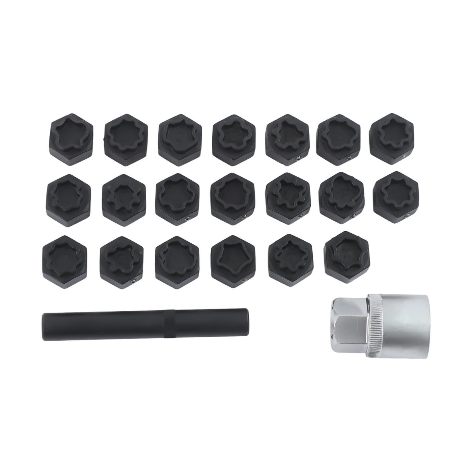 22pc Audi Wheel Locking Key Locking Wheel Bolt Nut Removal Set Master Key Kits