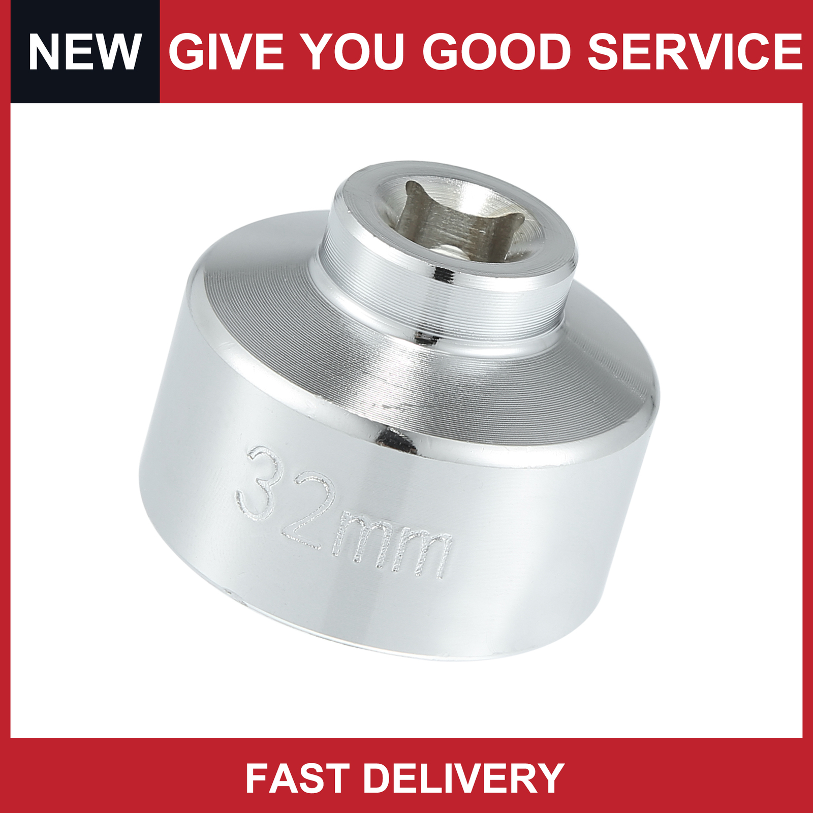 Pack of 1 For GM for Chevrolet 32mm Low Profile Oil Filter Wrench Cap Socket