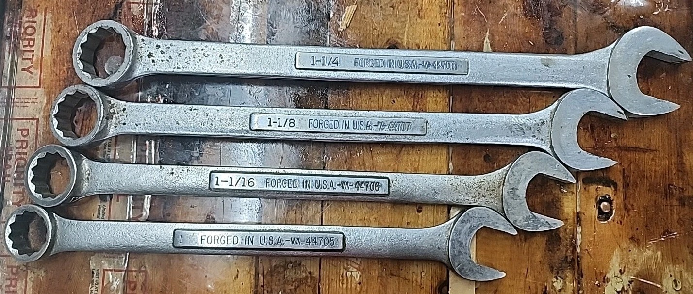 Craftsman Large 44705,44706, 44707, 44708, Combination Wrench Set USA Made
