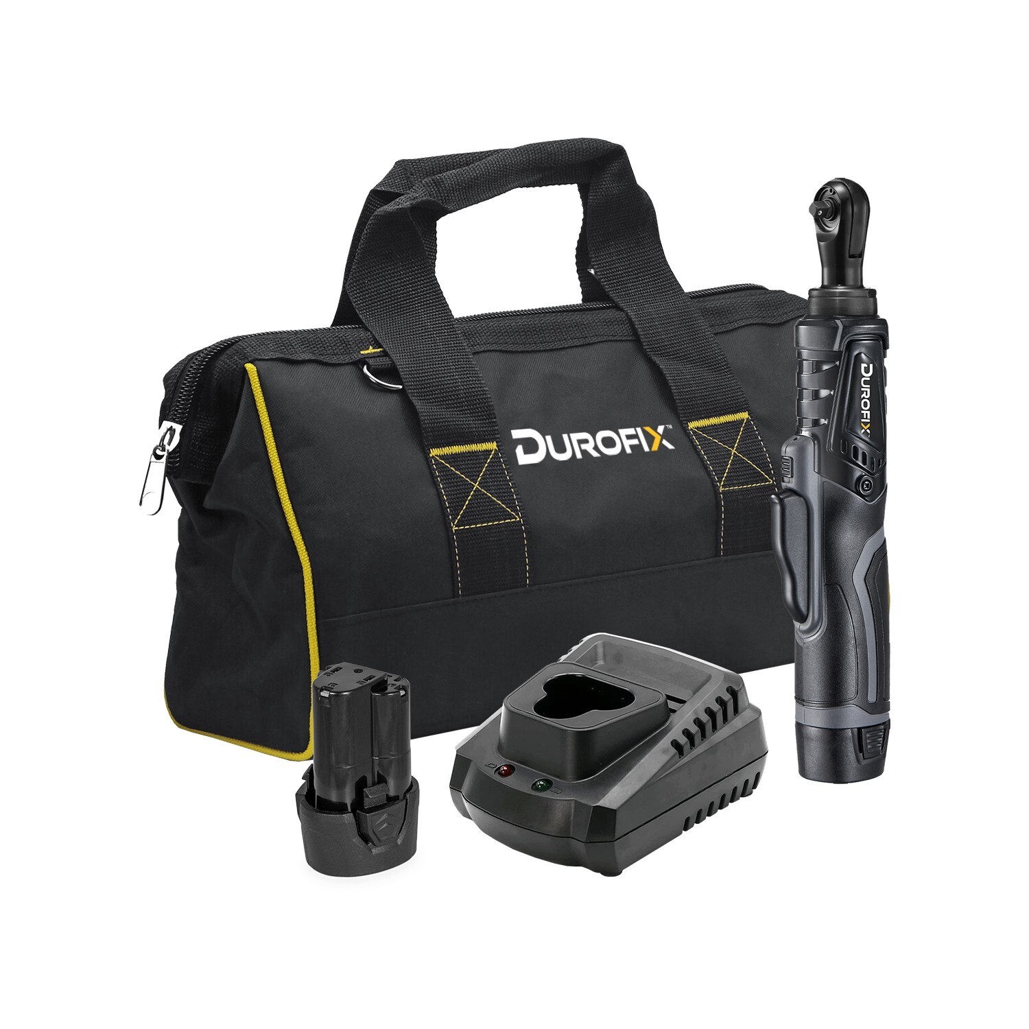 Durofix RW1210-2P2G G12 12V Brushless 1/4″ Cordless Ratchet Wrench 2 Battery Kit