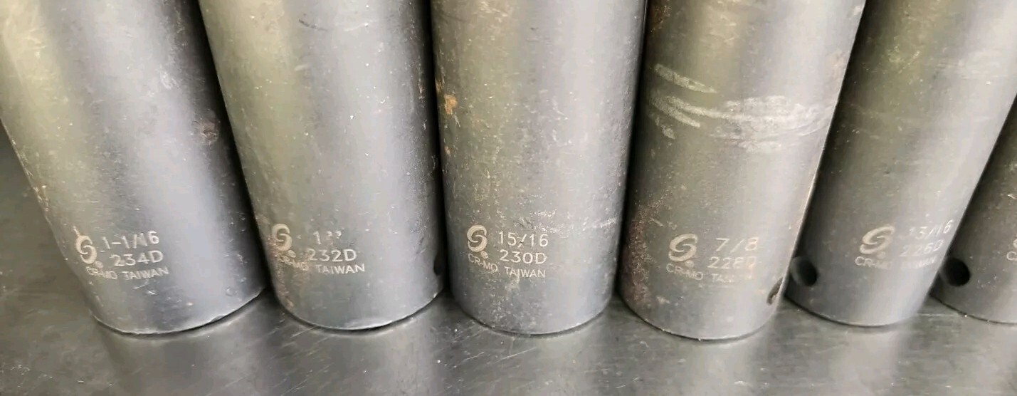 Sunex Standard 1/2″ Deep Impact Sockets HD Quality 9pc 7/16″ to 1-1/16″