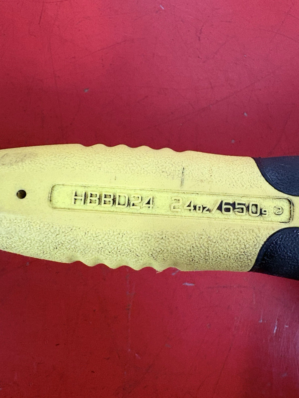 Snap-on Tools USA 24oz/650g HIVIZ YELLOW Soft Grip Dead Blow Hammer HBBD24HV