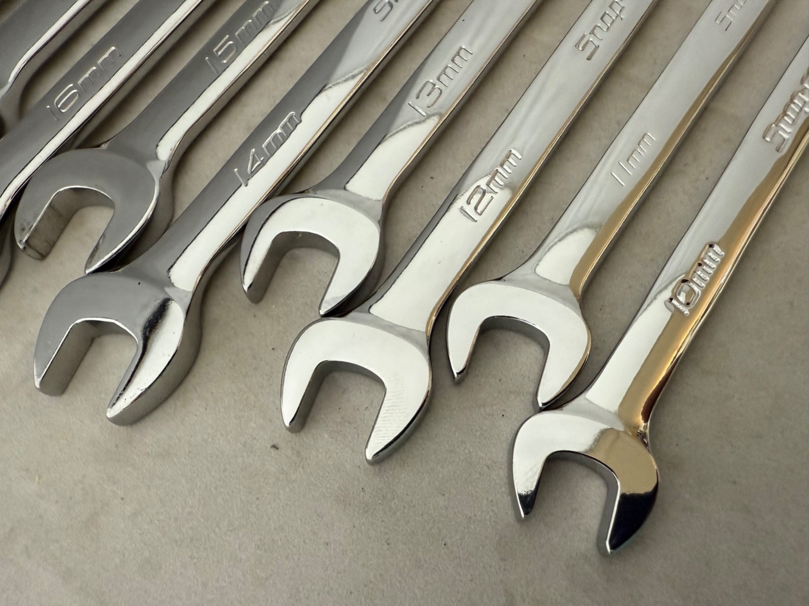 Snap on OEXM713B 13 Pc 12 Pt Metric Flex Drive Combo Wrench Set 10-22mm