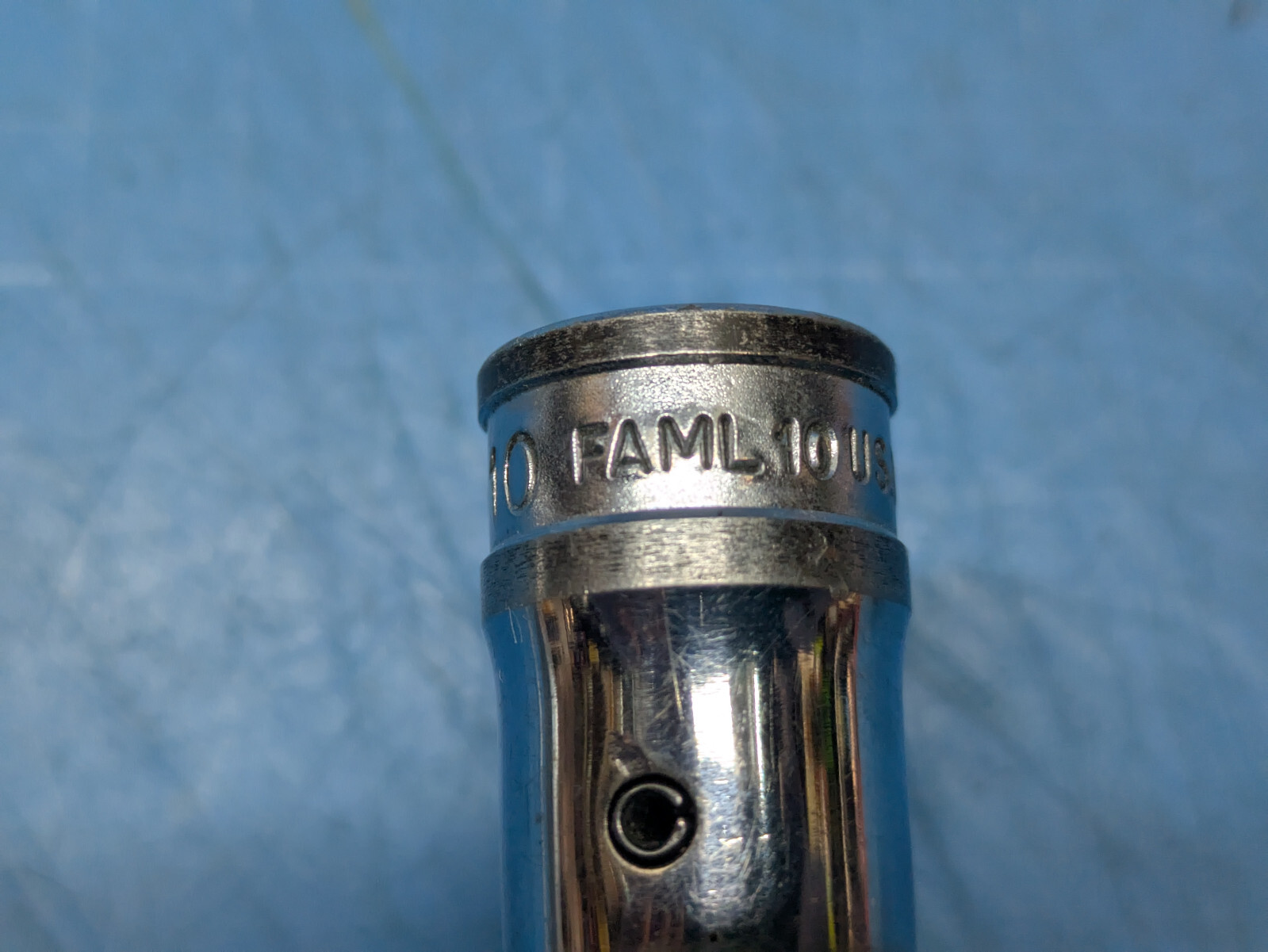 Snap-On FAML10 3/8Dr 10mm Long Shank Allen Driver Socket, Classic Logo