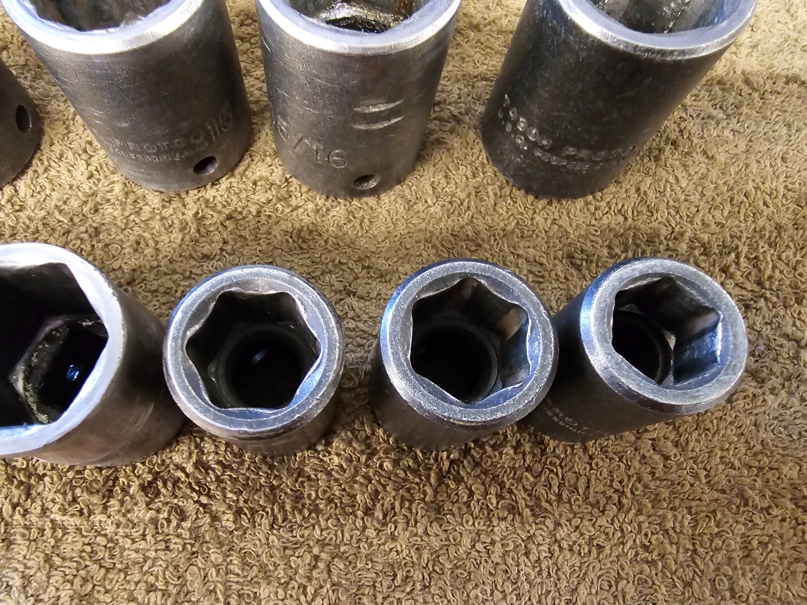 14 Proto Professional Impact Socket Set 1/2″ Drive 1-1/8″ 1 5/8 7436H SAE USA