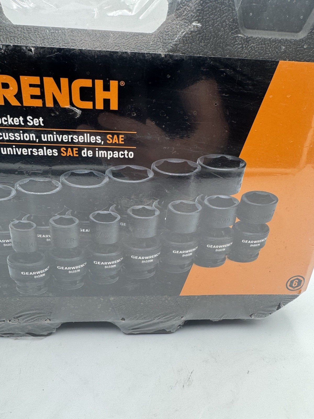 GearWrench 84938N 13 Pc. 1/2″ Drive 6 Pt Std Universal Impact Socket Set SAE New