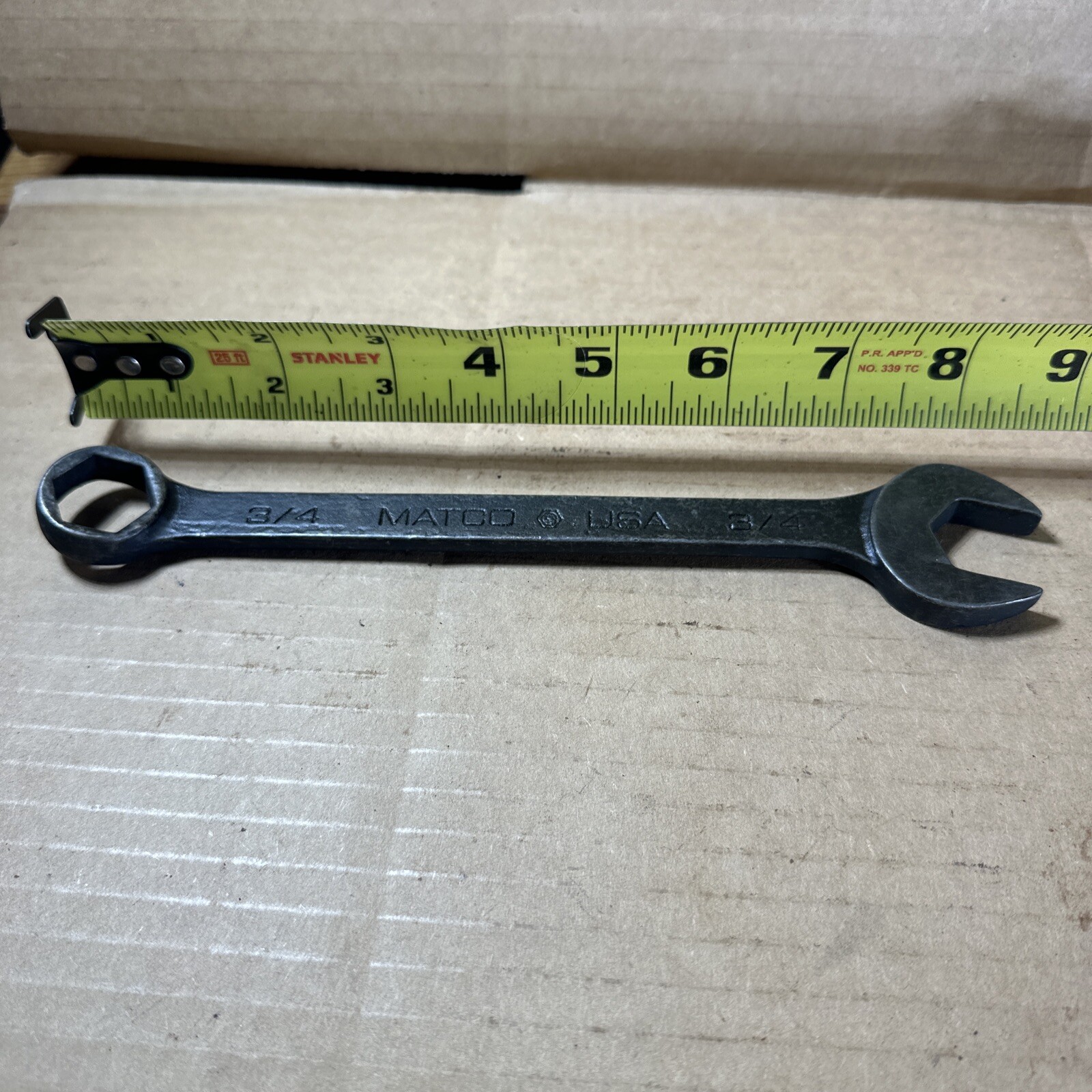 MATCO USA WCHB 246, SAE 3/4” Combination Wrench 6 Pt. Industrial Black Finish