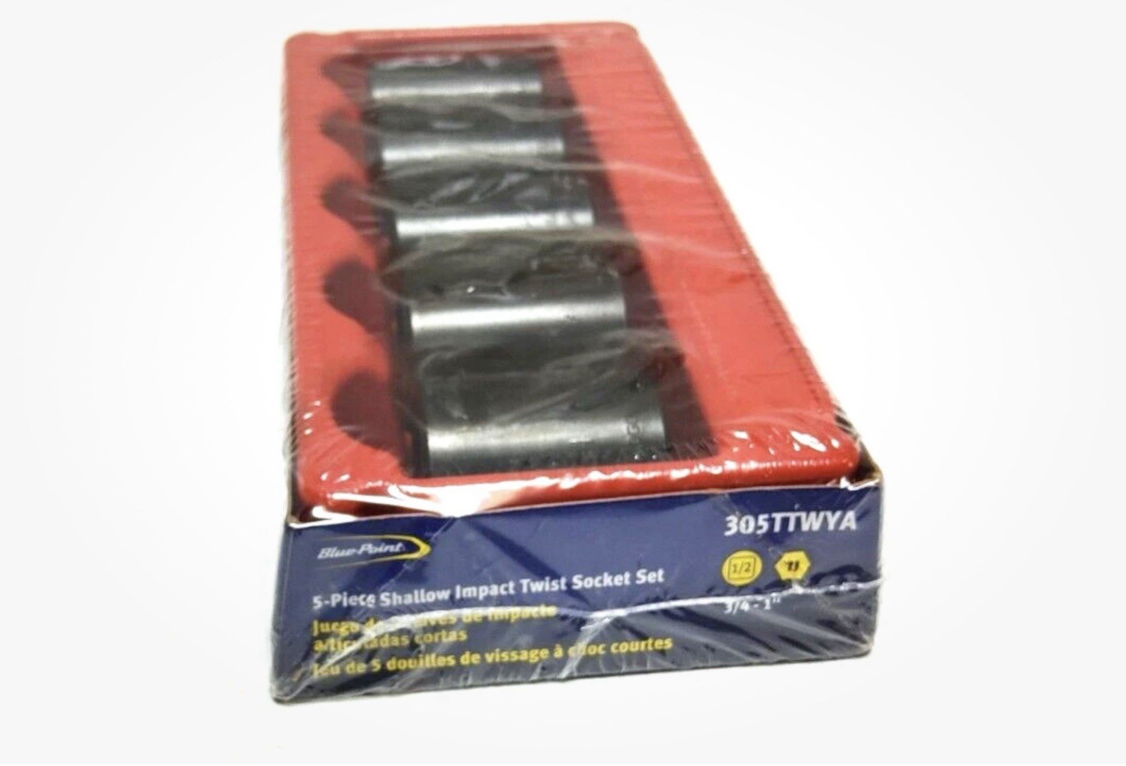 Blue-Point 305TTWYA 3/4″ – 1” Shallow Twist Impact Socket Set Sealed New Snap-On