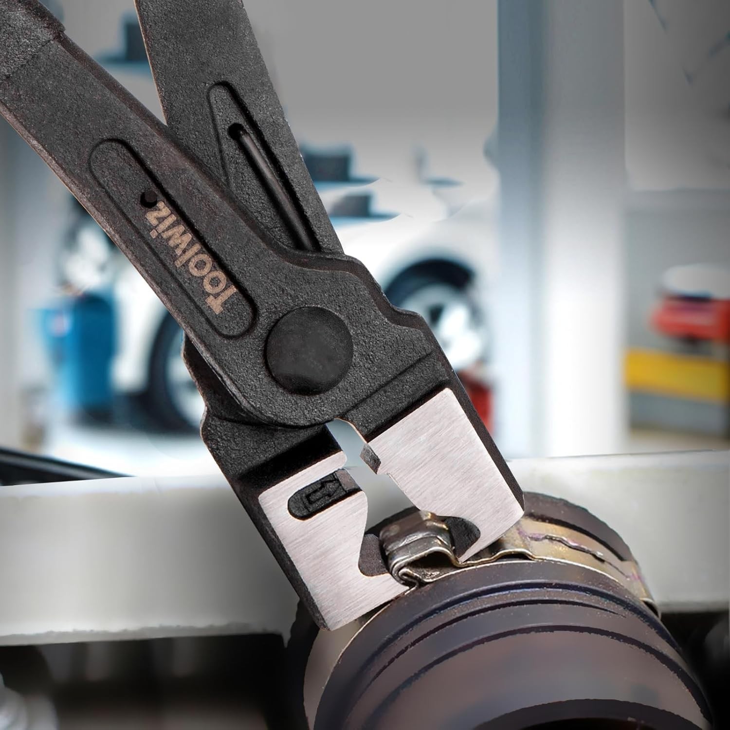 Clic-R Hose Clamp Pliers with Anti-Slip Handle & Spring-Loaded Design