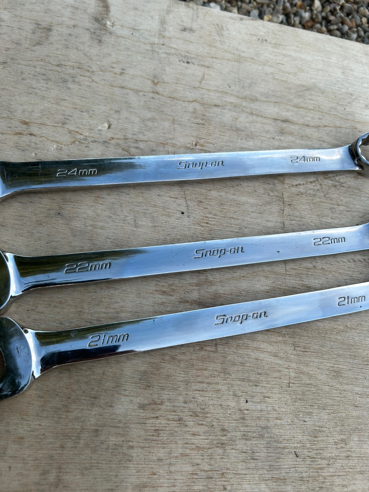 Snap On Tools USA 21, 22, 24mm Combination Spanner