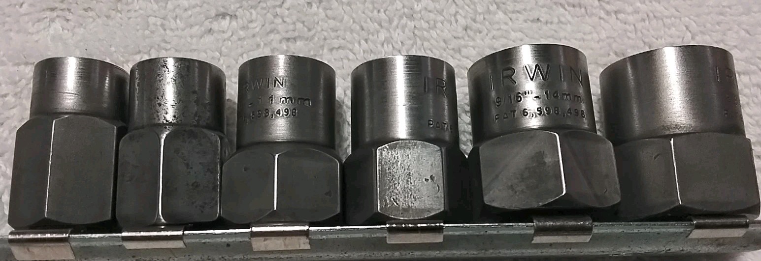 6pc IRWIN 3/8″-5/8″ BASE BOLT GRIP FASTENER REMOVEL SET