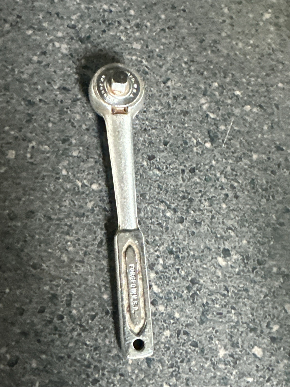 Vintage Indestro 1/4″ Drive Ratchet No. 2875 Made In USA