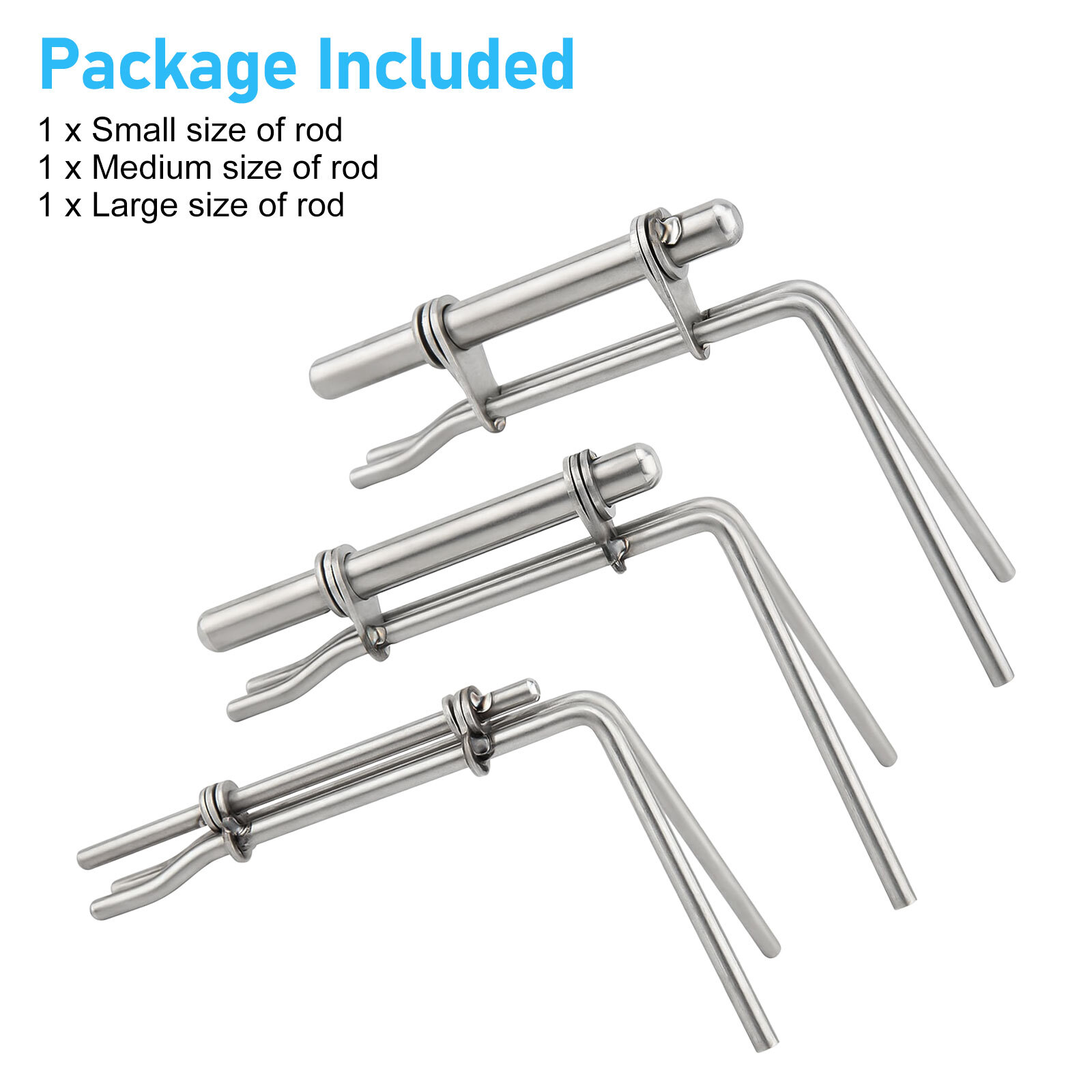 3 Pcs Sliver Hydraulic Cylinder Piston Rod Seal U-cup Installation Tool Kit Set