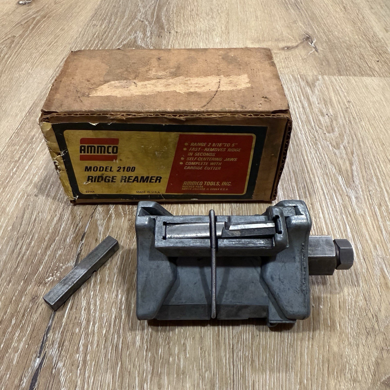 Vintage Box Ammco Model 2100 Ridge Reamer Tool Range 2 9/16” to 5 USA 261482