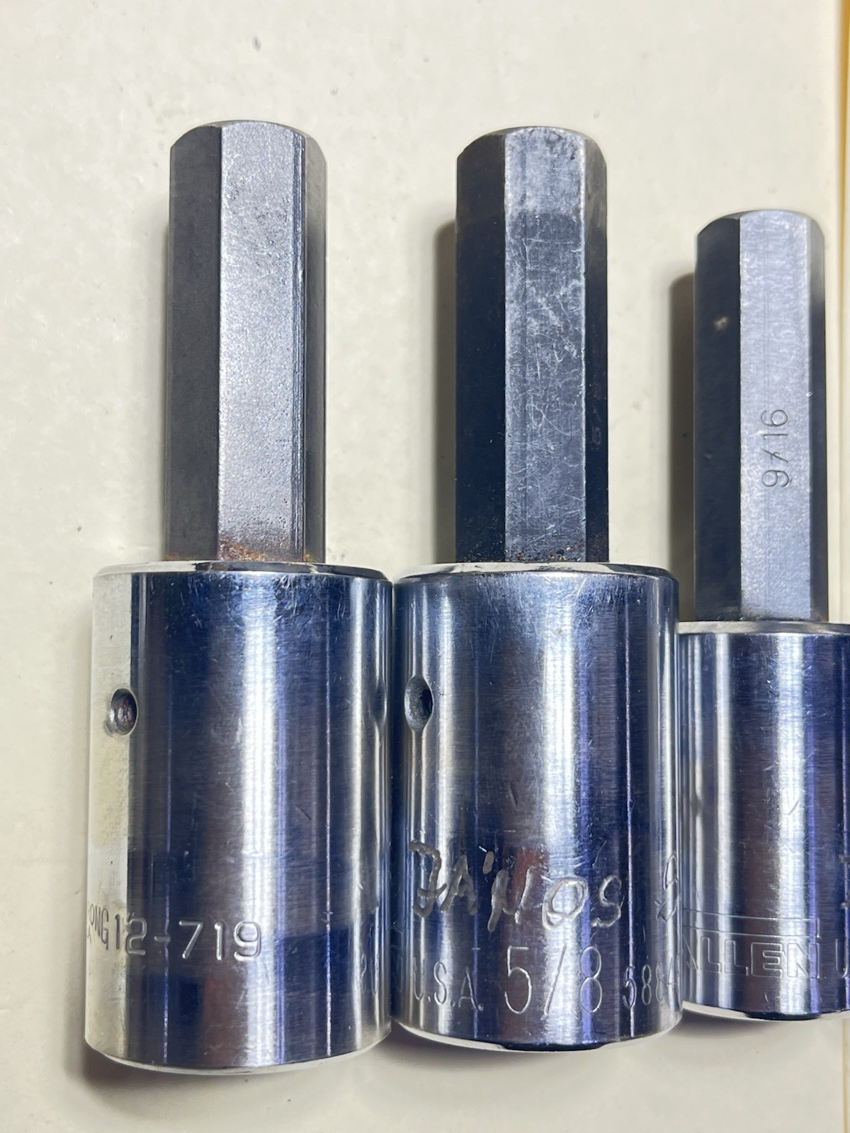 8 Allen Socket Drives ,Allen,Armstrong Others Used