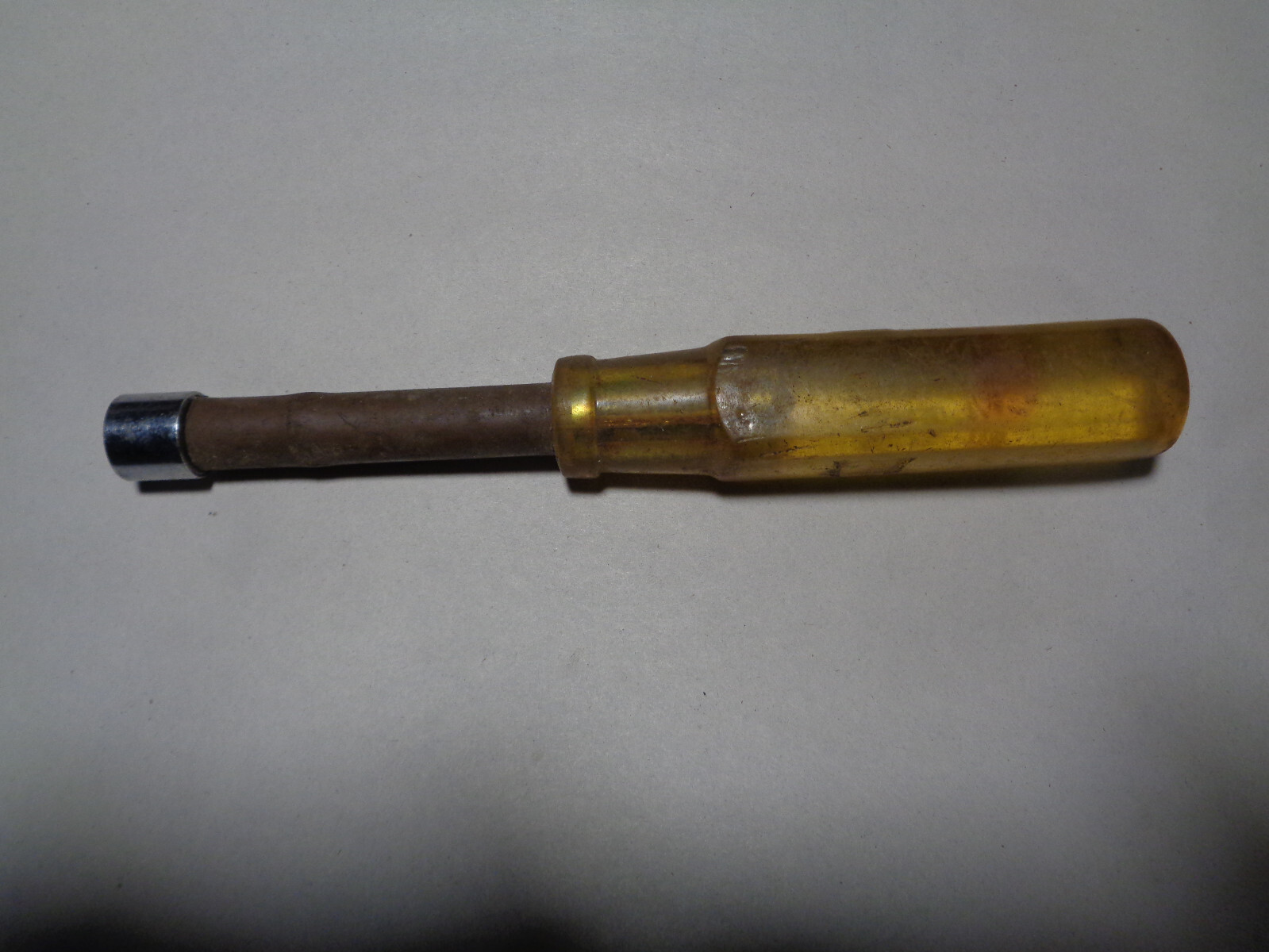 Snap-On Tools #114 7/16″ BROWN Hard Handle Nut Driver USA Tool