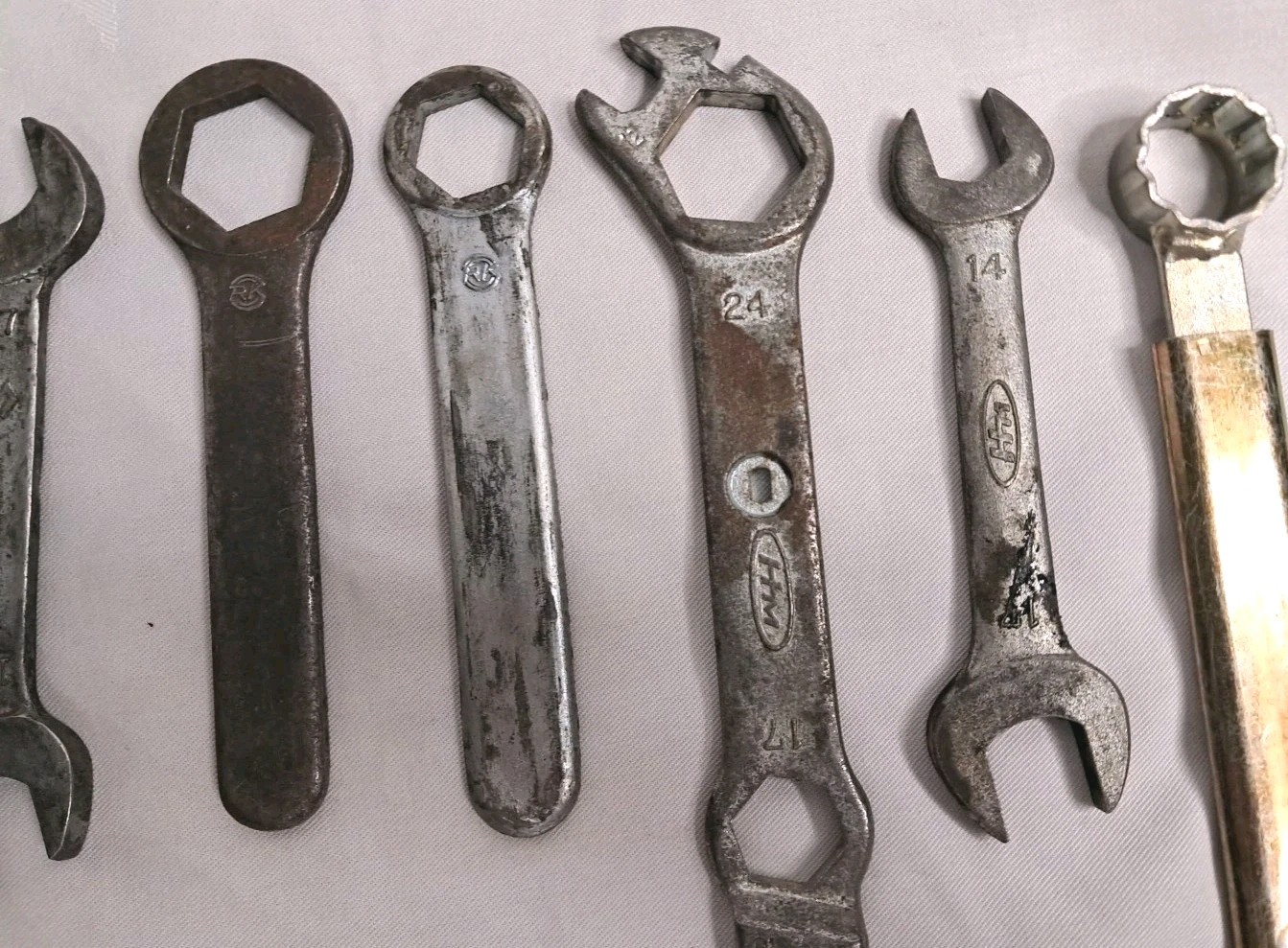 Lot Of 9 Vintage Motorcycle Tools Suzuki & HM (See Photos For Description)
