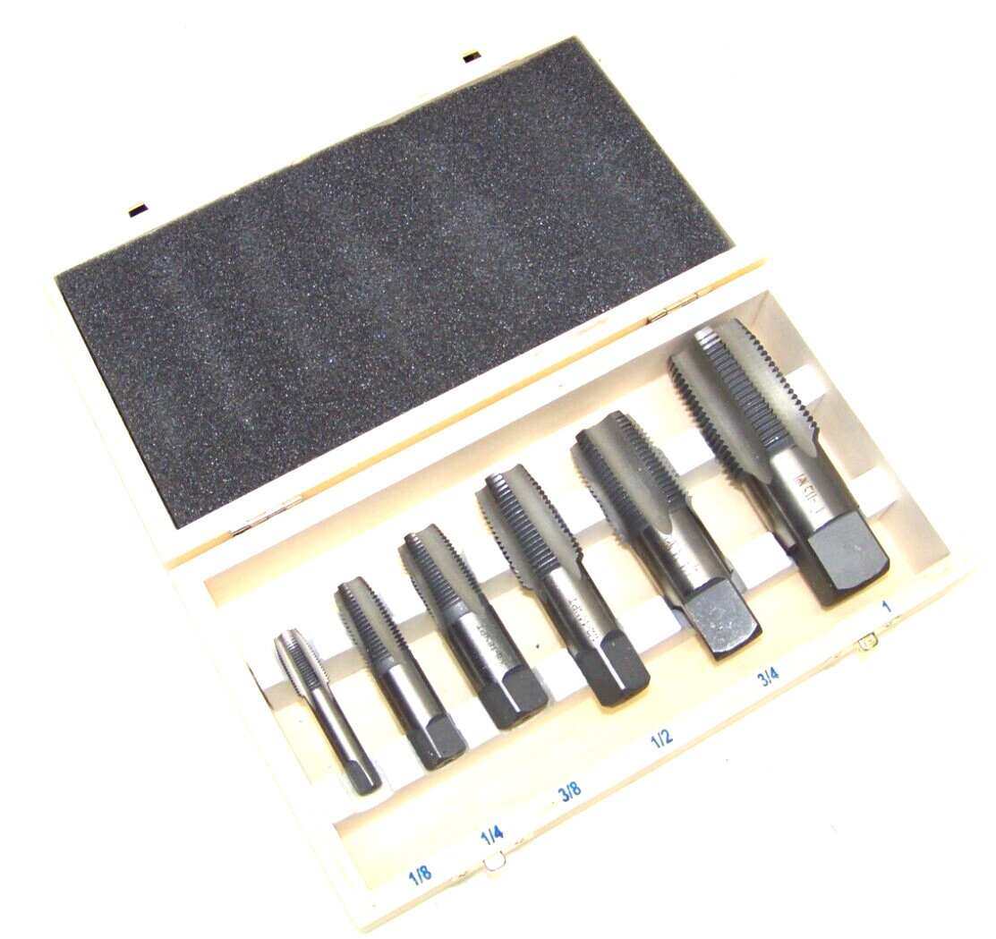 6pc Pipe Tap 1/8″ X 27 1/4″ X 18 3/8″ X 18 1/2″ x 14 3/14 x 14 1″ X 11.5 NPT