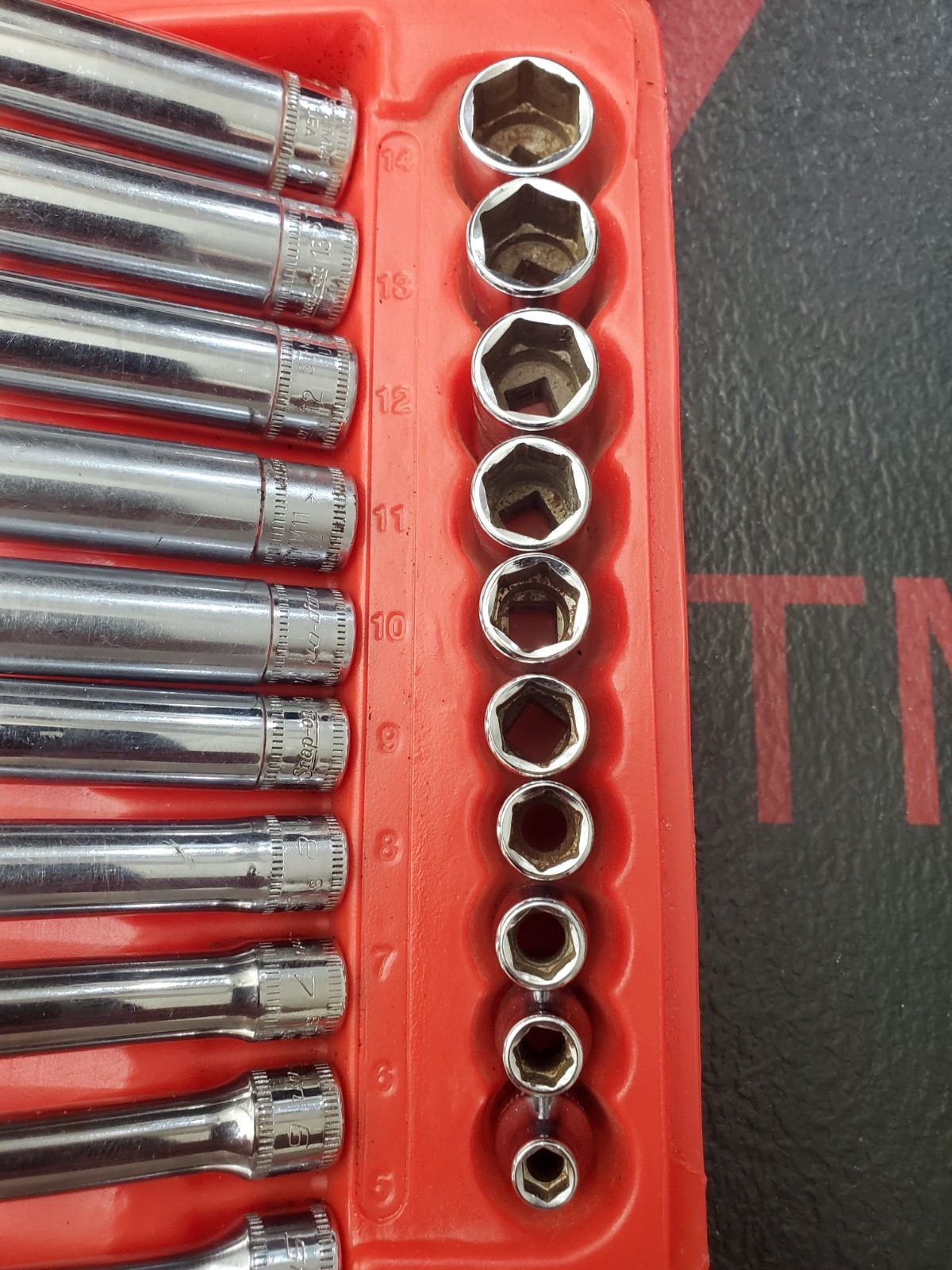 50 Pcs Snap On 1/4″ Dr General Service Set Metric SAE Sockets Ratchet 144TMPB +6