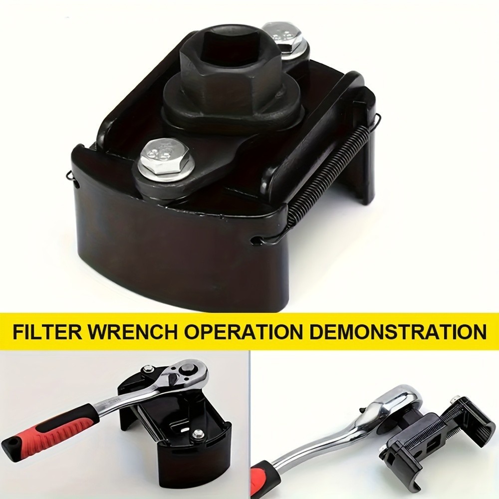 Adjustable Oil Filter Wrench – Heavy-Duty Tool for Car Engine Oil Filter Removal