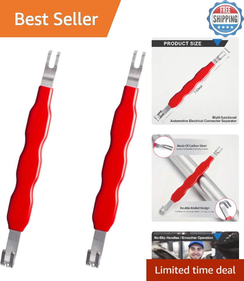 2-Pc Durable Alloy Steel Connector Separator Tool Set for Effortless Car Repairs