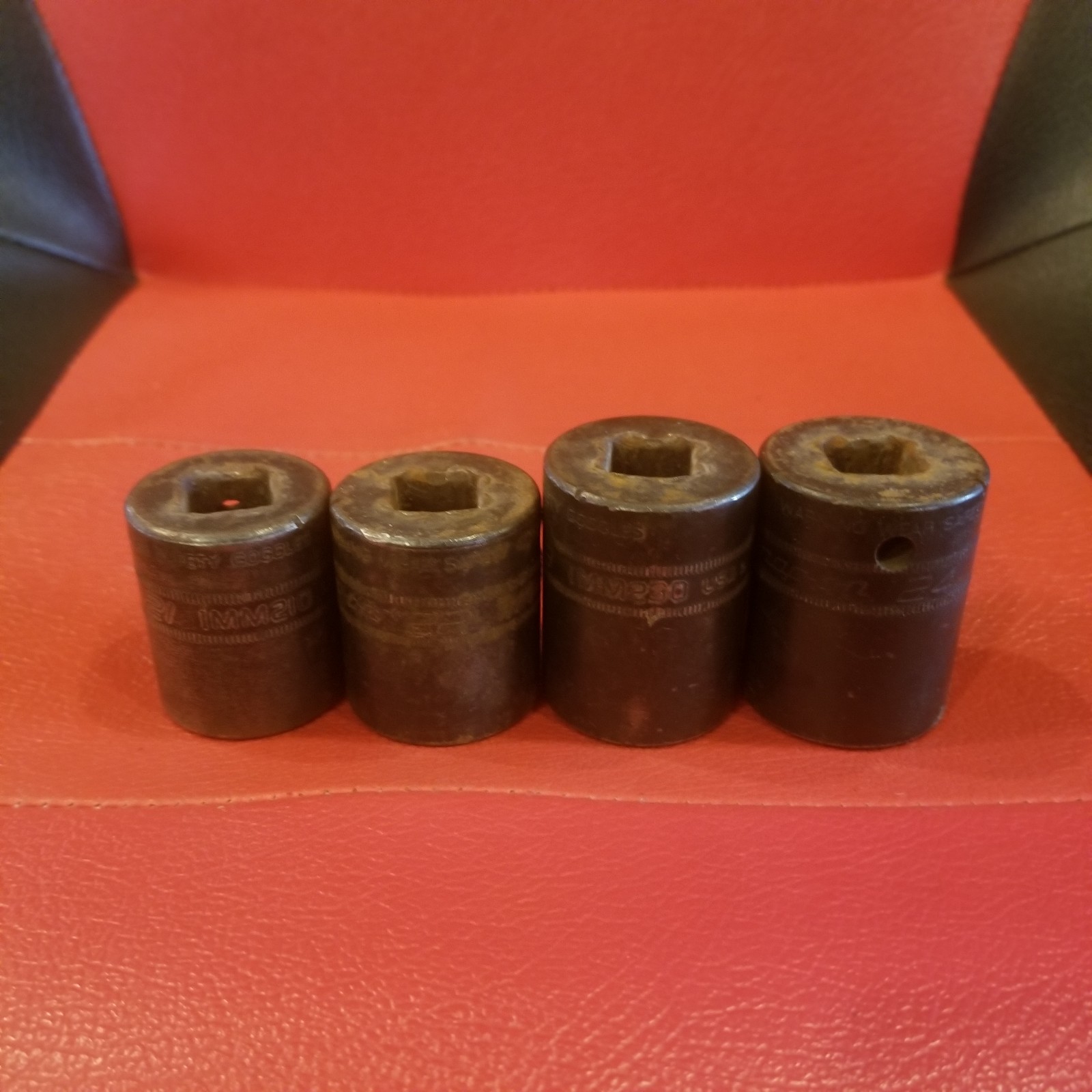 Snap On 1/2 Drive 4pc Impact Socket Set Lot 21mm-24mm IMM210-IMM240