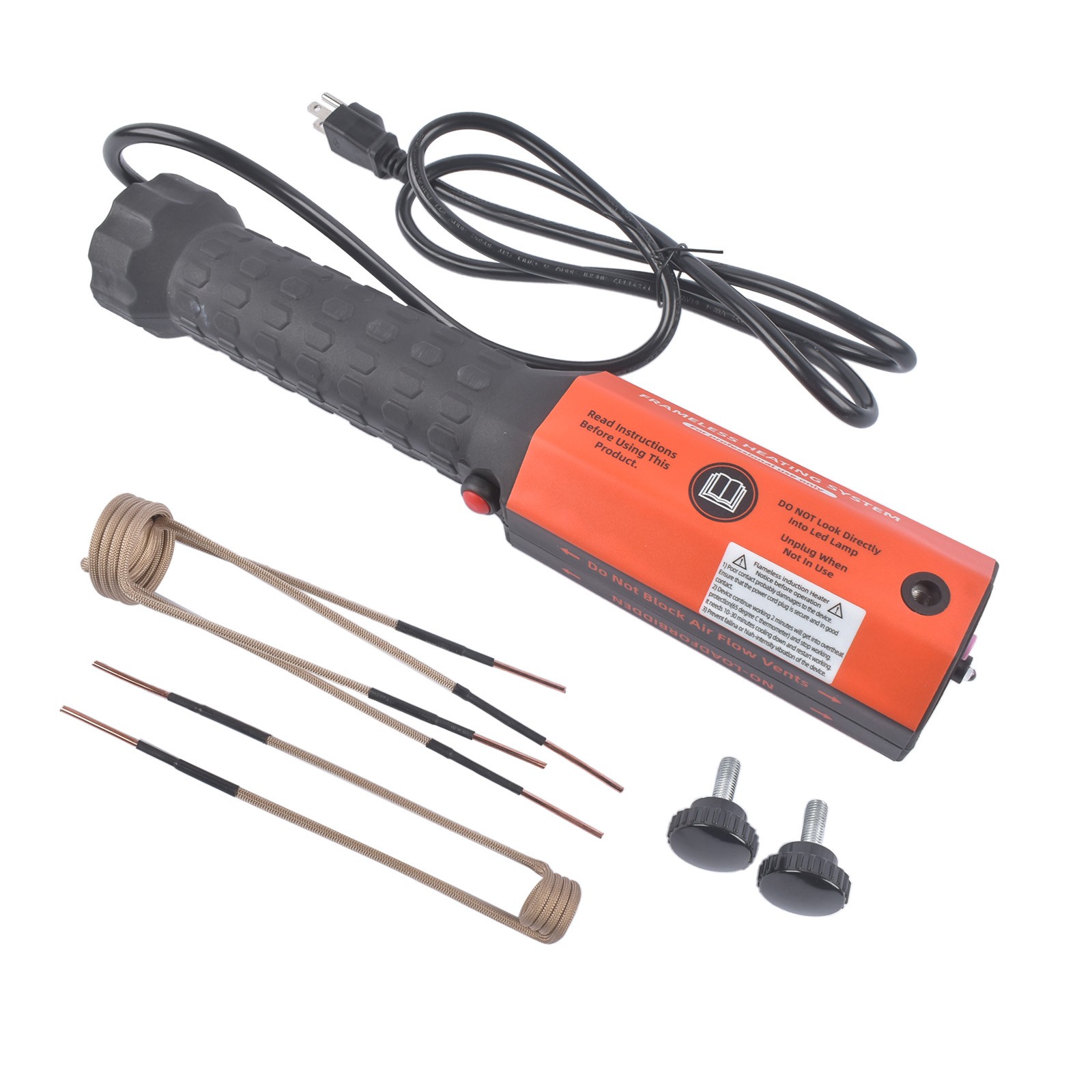 Induction Heater Bolt Removal, 1100W/1200W 110V Magnetic Flameless Heat +3 Coils