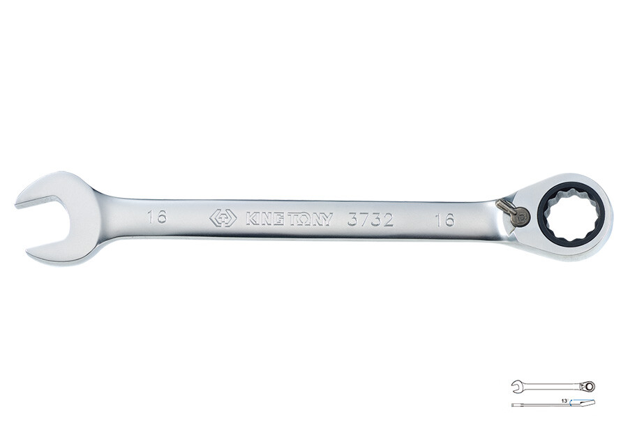 Reversible Speed Wrench Ratchet Ring Metric 5° gear action (72 teeth) 8-24mm