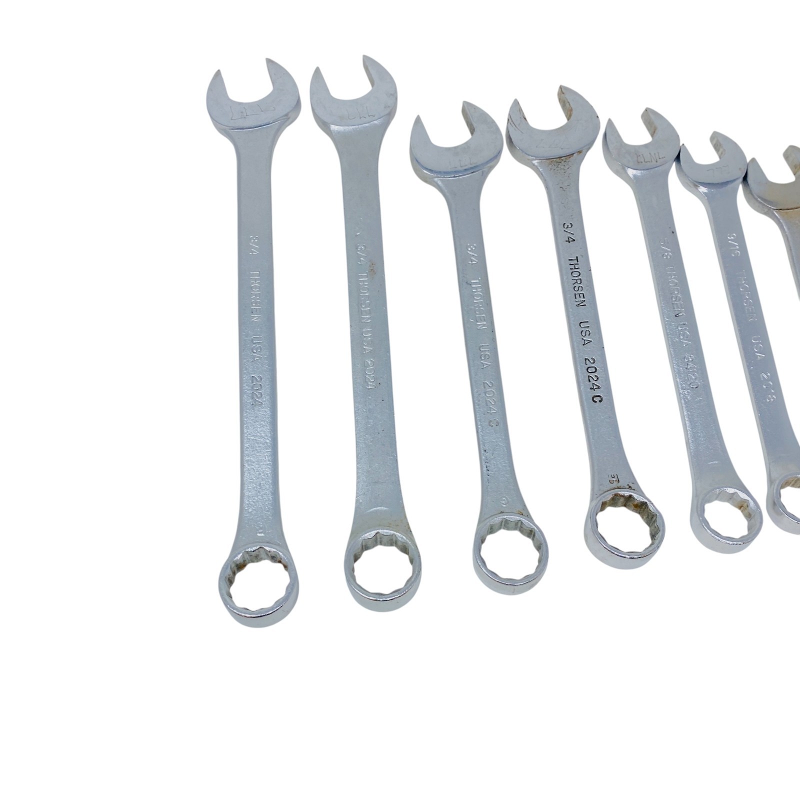 Thorsen USA Combination Wrench Lot SAE Mechanics Hand Tools Set, 10 Pcs
