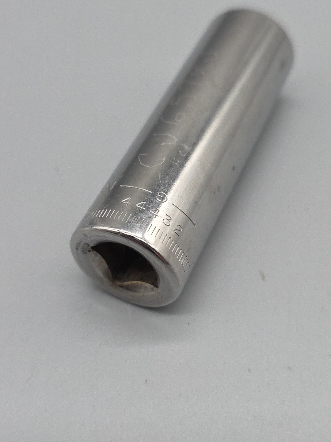 Craftsman Tools 15mm 6 Point Deep Chrome Socket 3/8″ Drive G-44432 USA