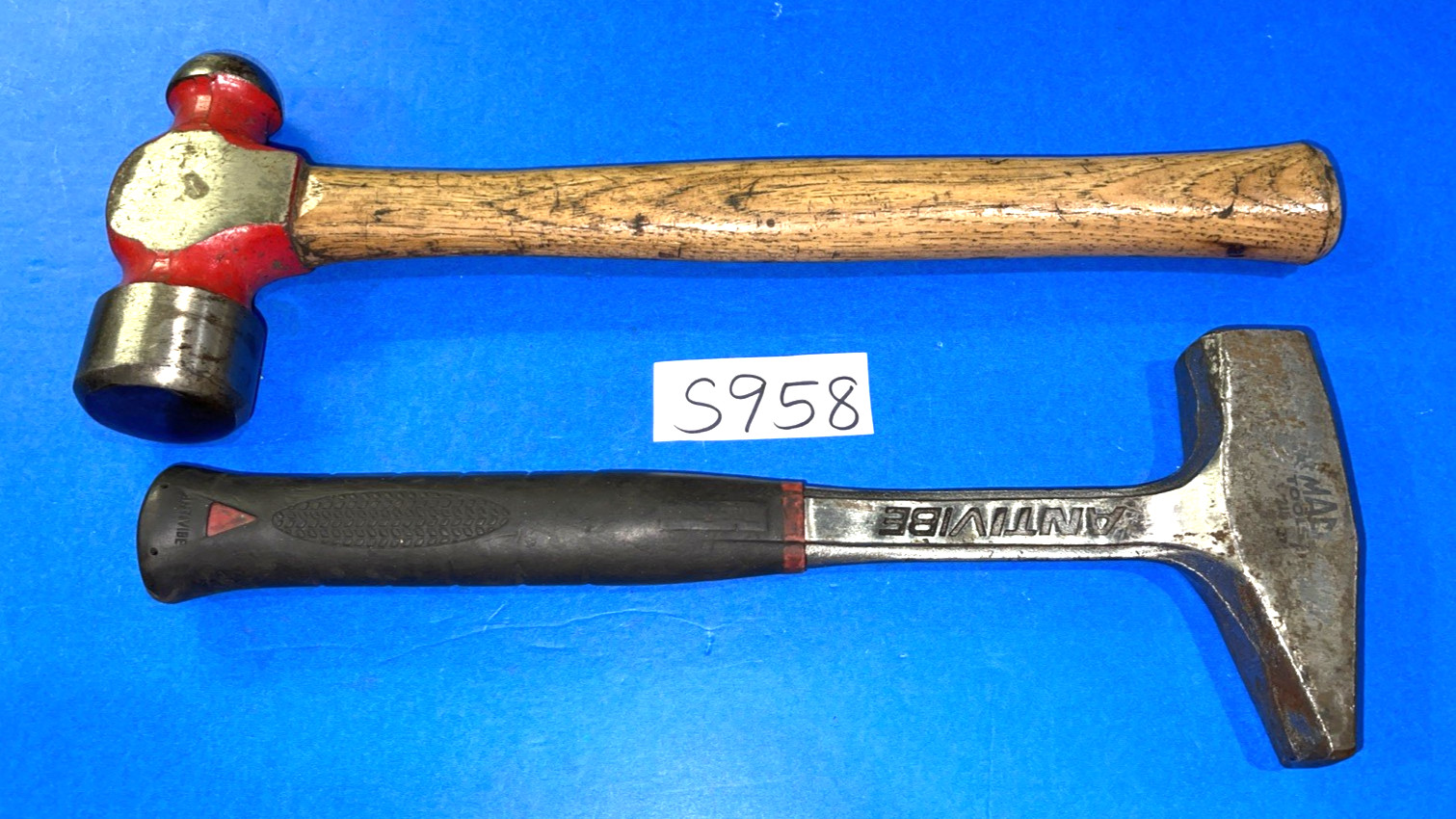 MAC TOOLS 2 PIECE ANTI-VIBE BLACKSMITH & BALL PEEN HAMMERS 48OZ FREE SHIP IN US
