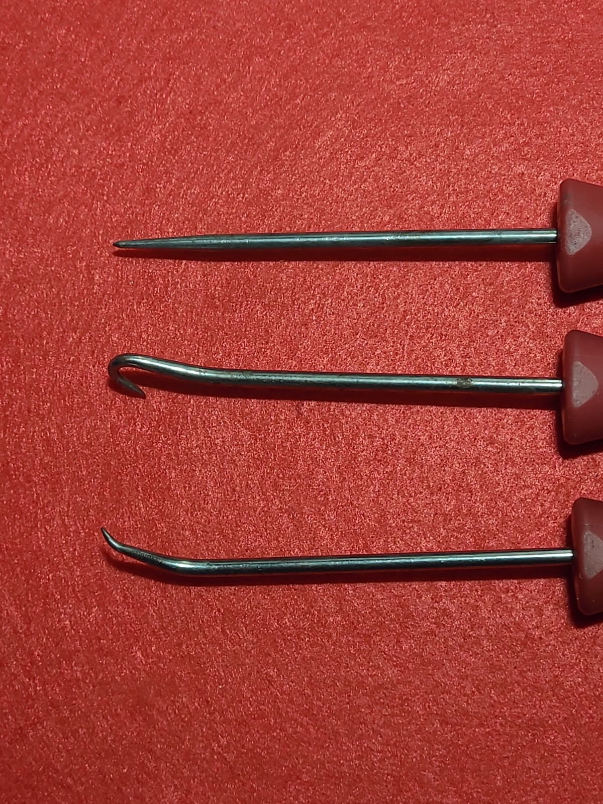 Snap On 3 Pc Mini Instinct Soft Grip Pick Set,Red White And Blue,SH3ASH45C
