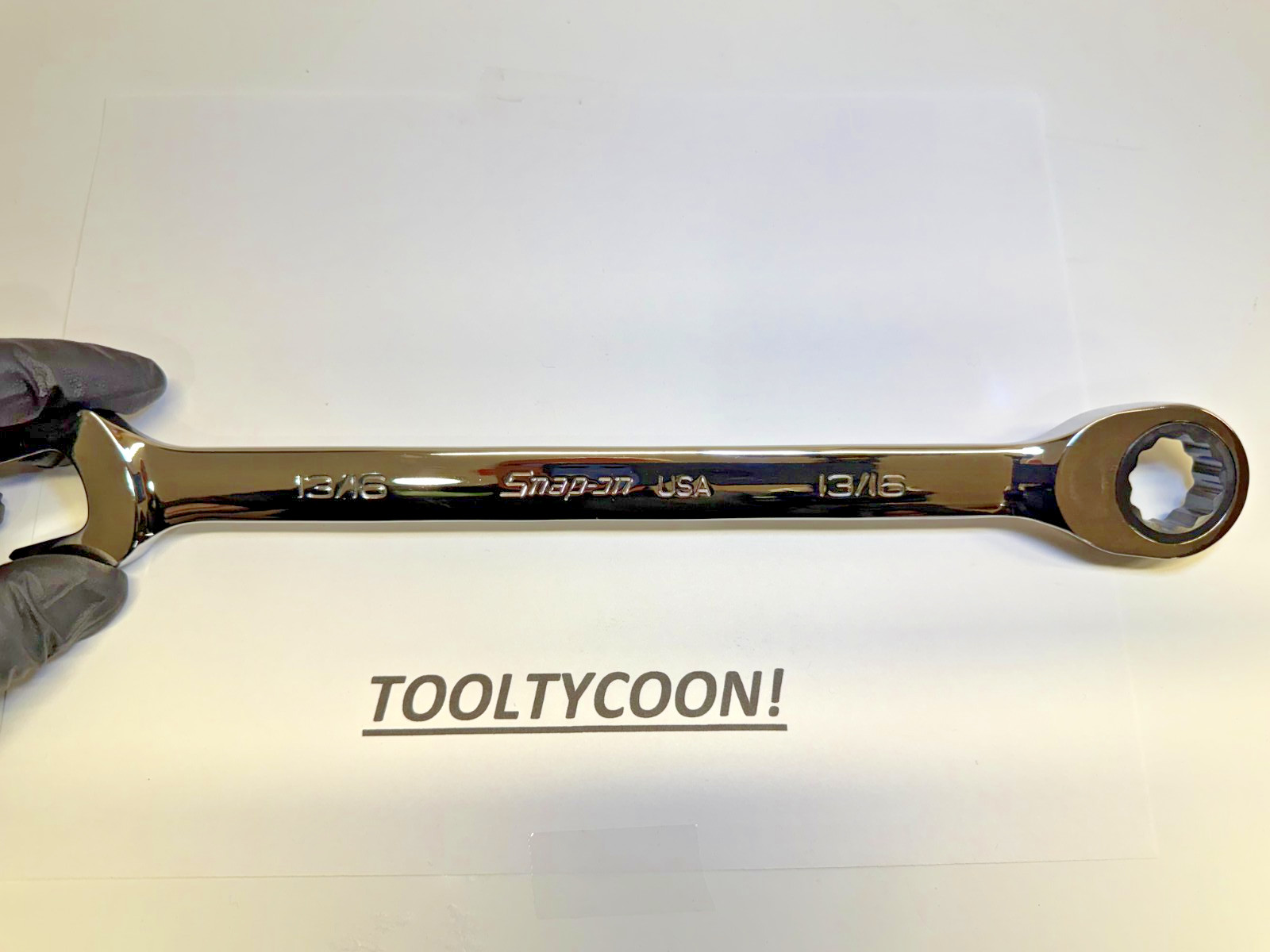 Snap-on Tools USA NEW 13/16″ SAE 0° Non-Reversing Ratcheting Combo Wrench OXR26A