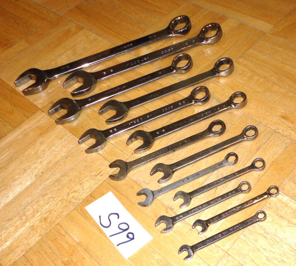 MATCO TOOLS 13 PIECE SAE. SHORT COMBINATION 6 POINT WRENCH SET 1/4 TO 7 /8