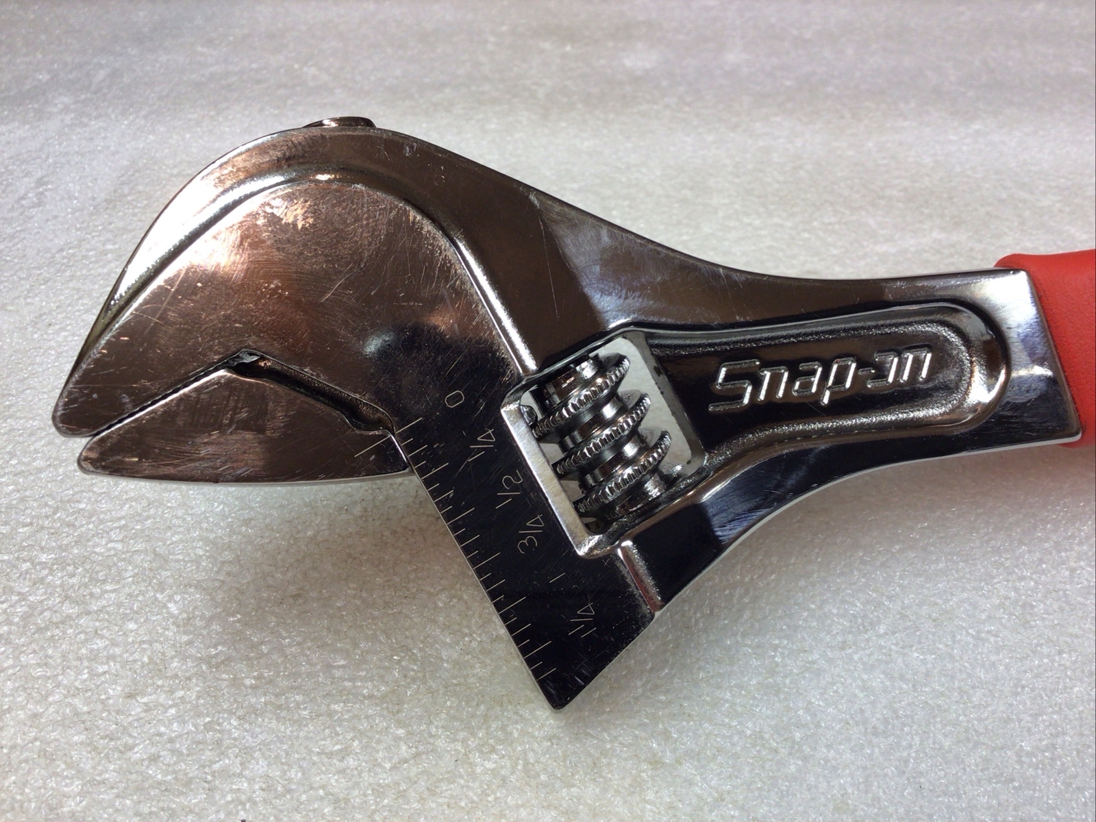 Snap On FADH12C – Flank Drive+ Adj. Wrench, 12” or 300mm, Red Soft Grip-USA-NICE
