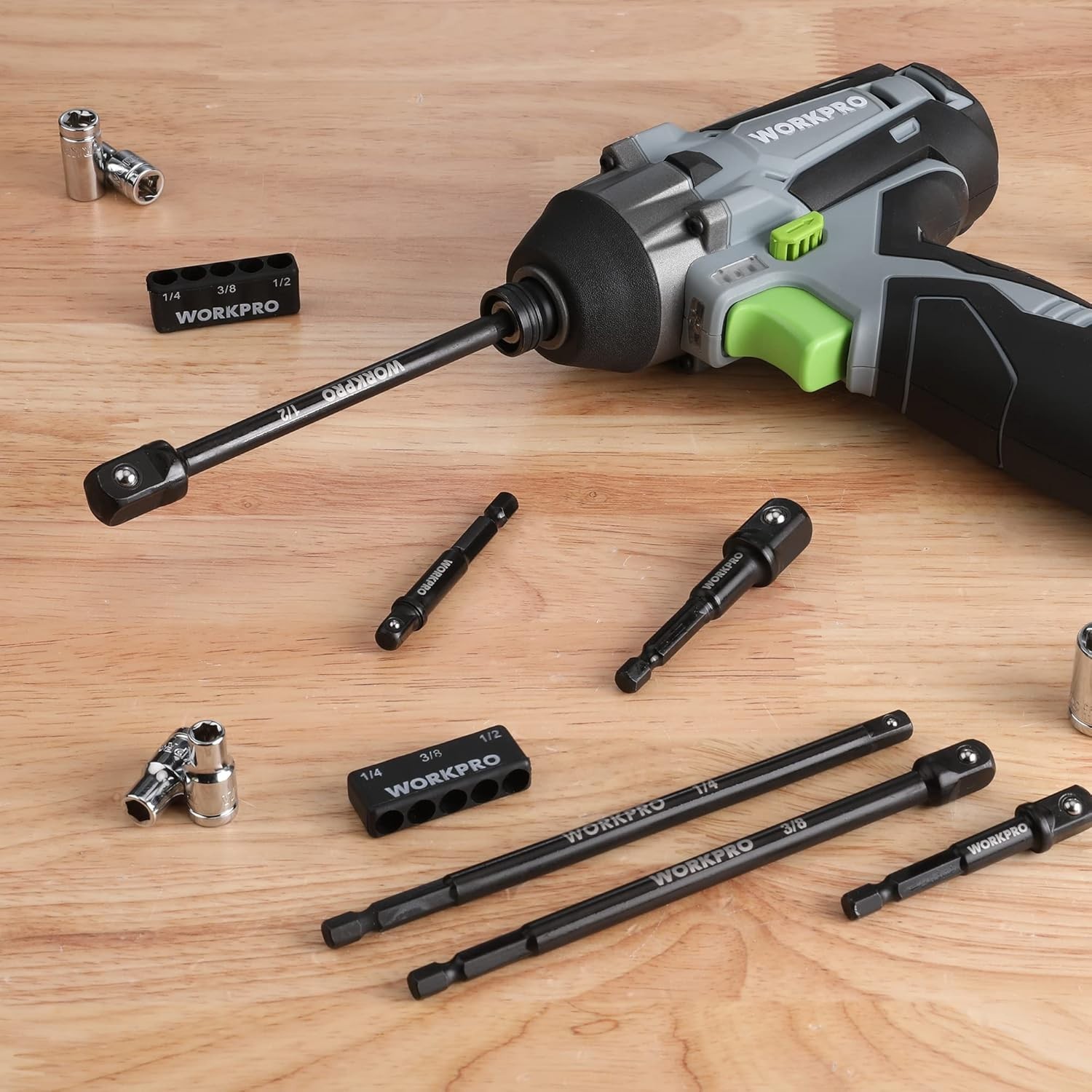 High-Strength 6-Piece Socket Adapter Set – Ideal for Drills & Impact Drivers