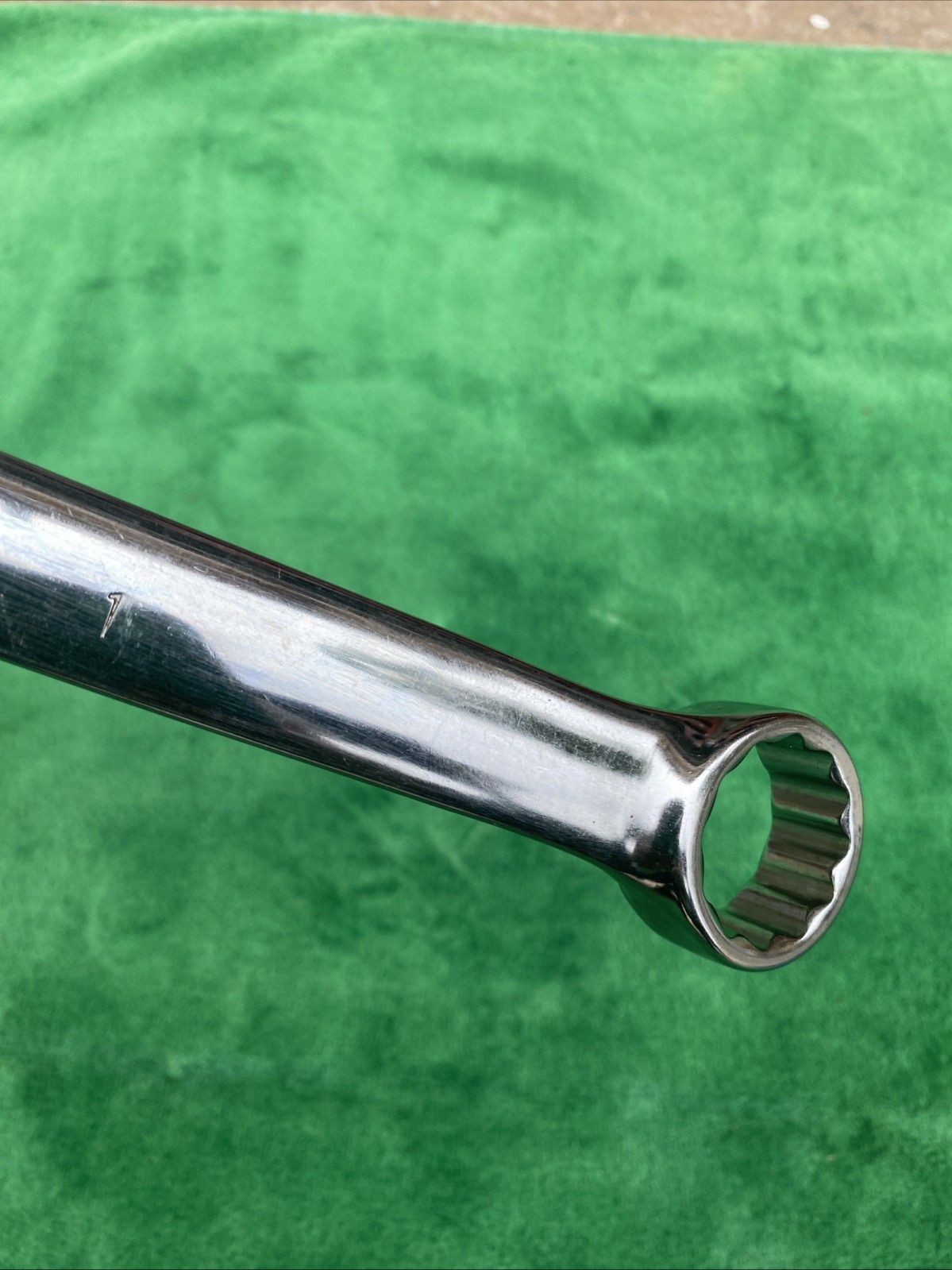 VINTAGE ARMSTRONG 1” 12 POINT COMBINATION OPEN BOX WRENCH # 25-432 USA
