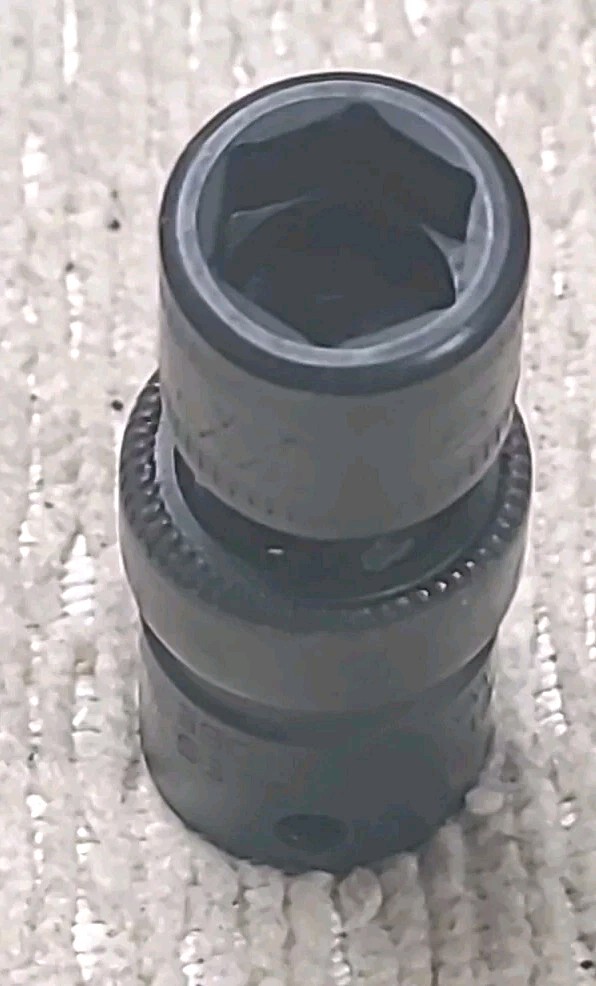 Snap-On IPTMM9 9mm Universal Swivel Impact Socket, 1/4” Drive, 6 Point USA MADE.