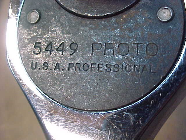 Proto 5449 1/2″ Drive Ratchet USA Made Pear Head Vintage Wrench