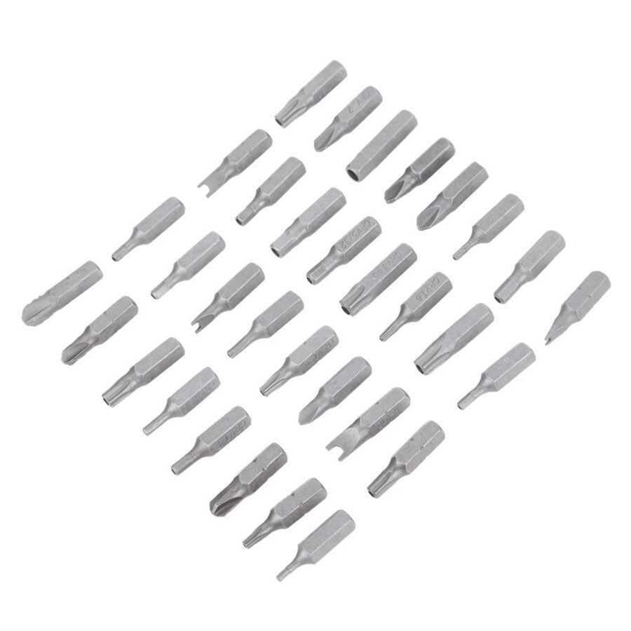 33x Spanner Security Head Screwdriver 2.5″ Magnetic Bit Holder Hand Repair Tool