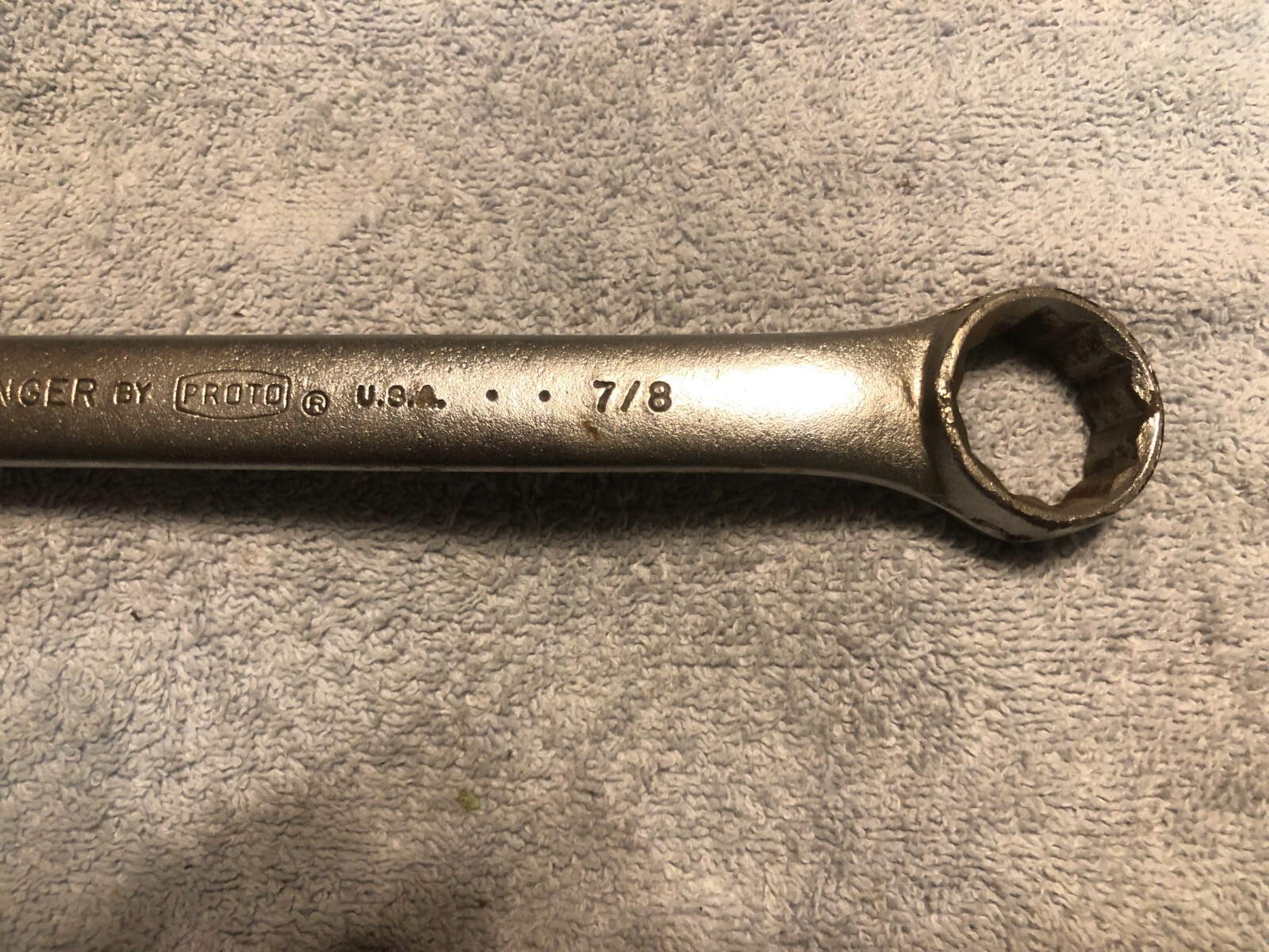 Proto challenger 7/8″ Combination Wrench 12 Point SAE 6128 USA 2 dot