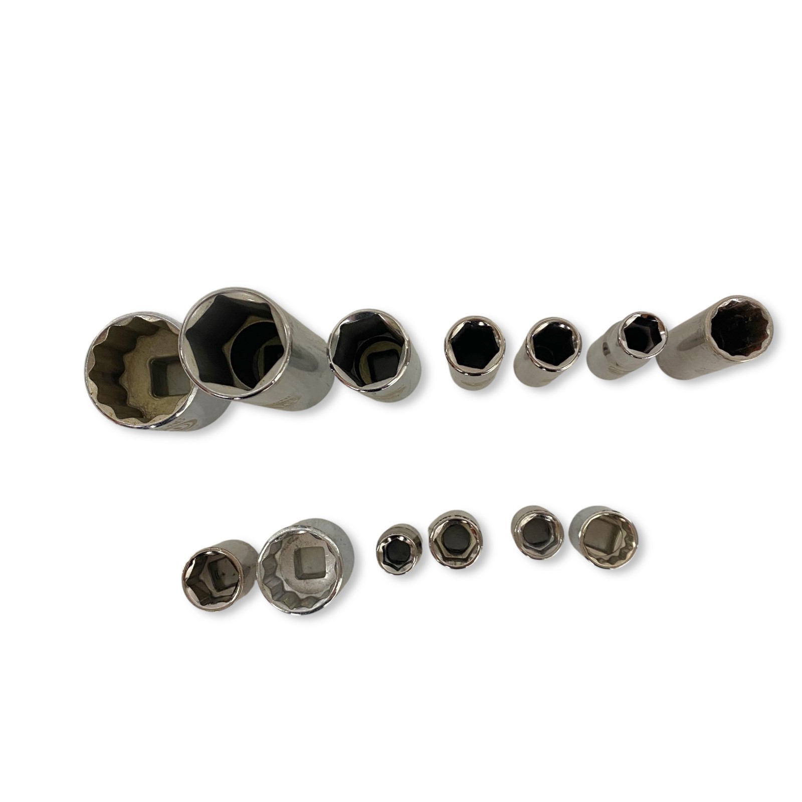 Armstrong USA Socket Set, 6-Point & 12-Point Mixed, Deep & Standard, 13 Pieces