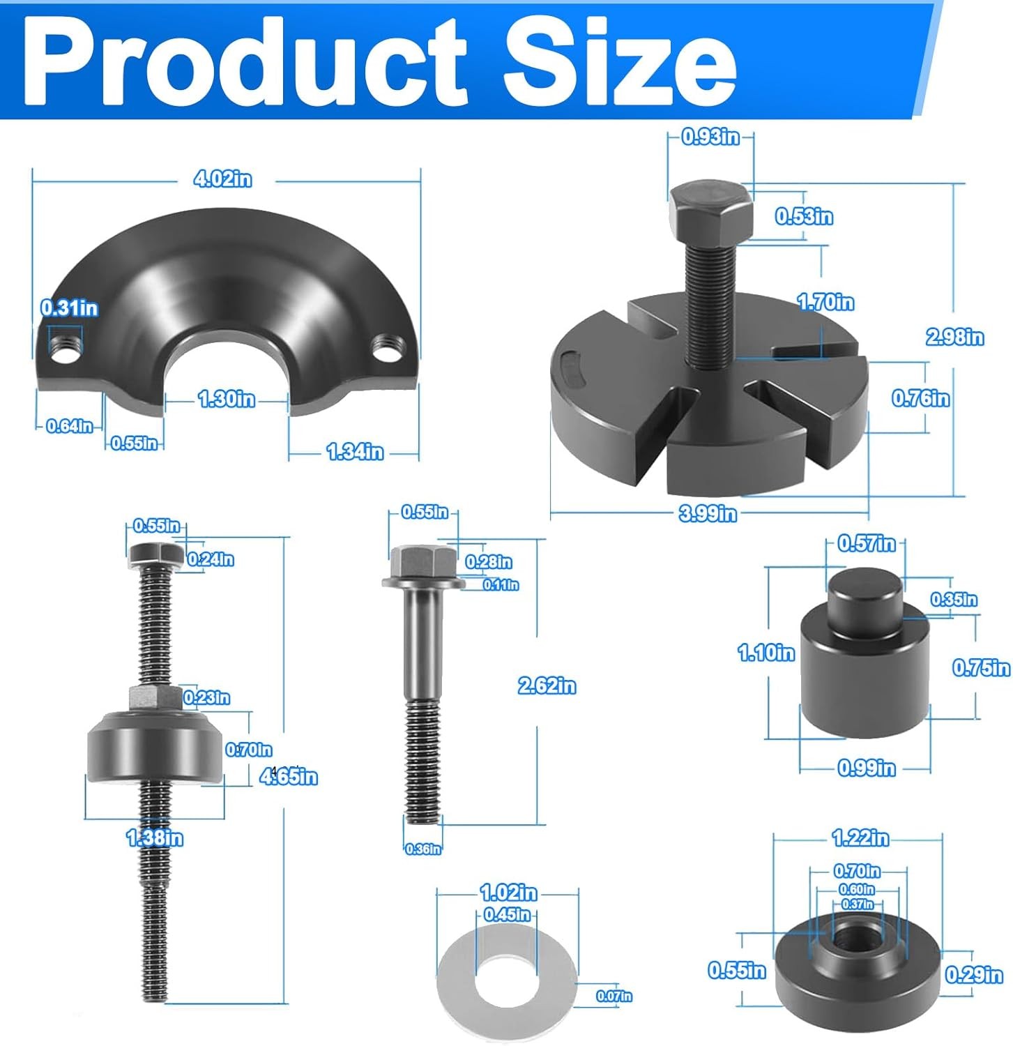 303-S455 Water Pump Pulley Service Kit For 2001-2003 Ford Escape Taurus 3.0L