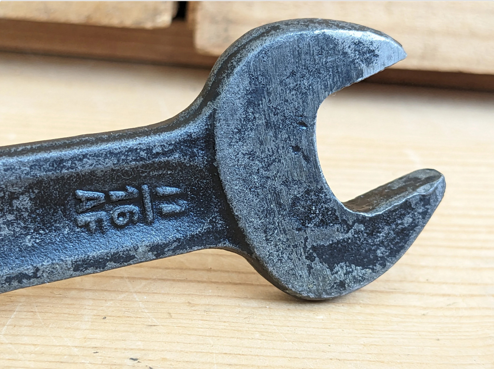LISTER England B3 Open Ended Offset Bent End Crowfoot Wrench 9/16 BSF 11/16 AF