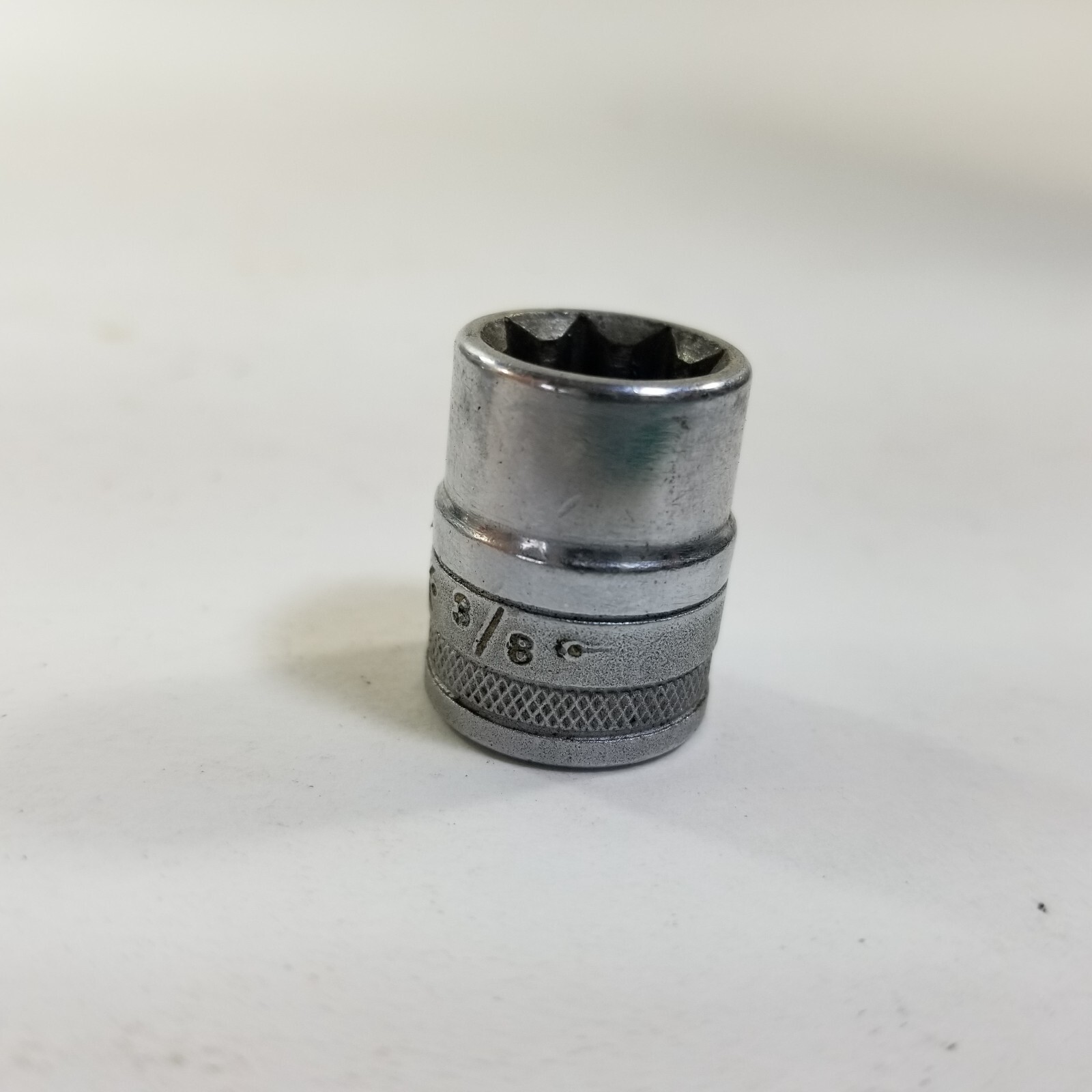 S-K 40901 3/8” Knurled Socket 8-Point Double Square, 1/4″ Drive